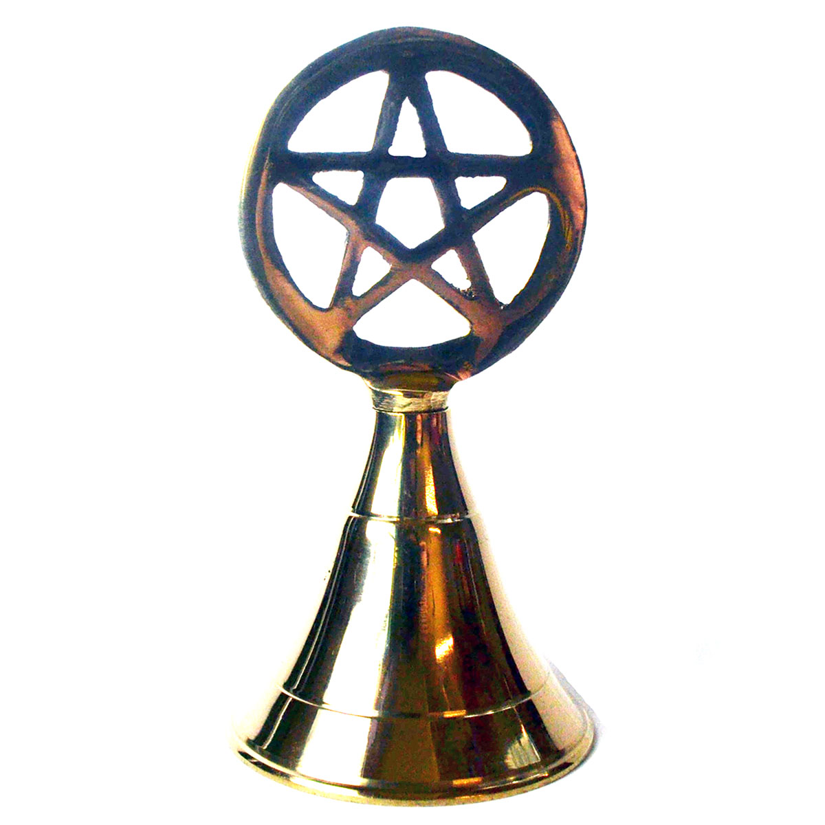 4" Pentagram brass bell